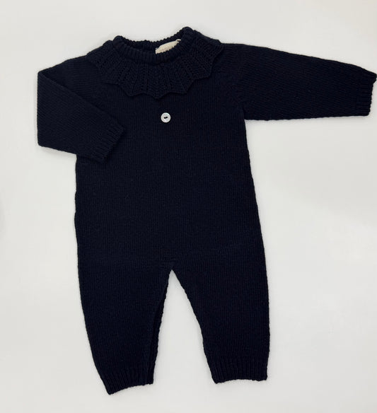 Tutina wedoble collo Blu