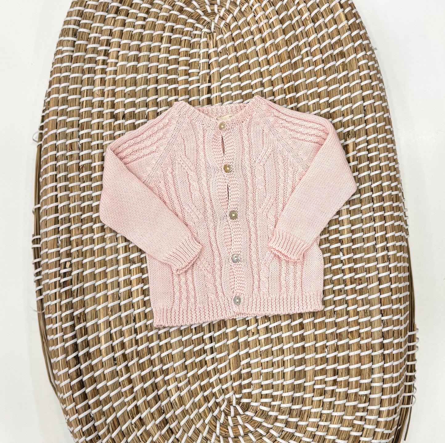 Cardigan Treccia Cipria