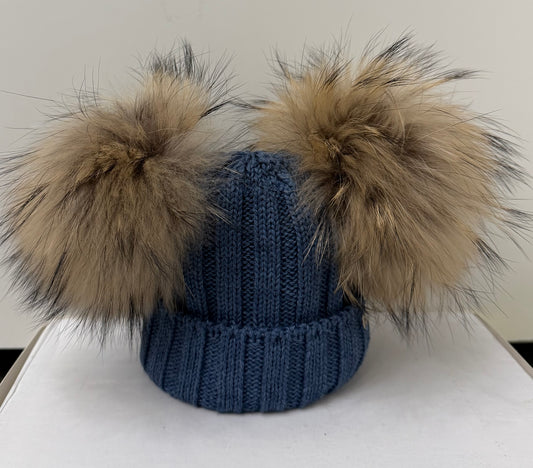 Cappello doppio PonPom-