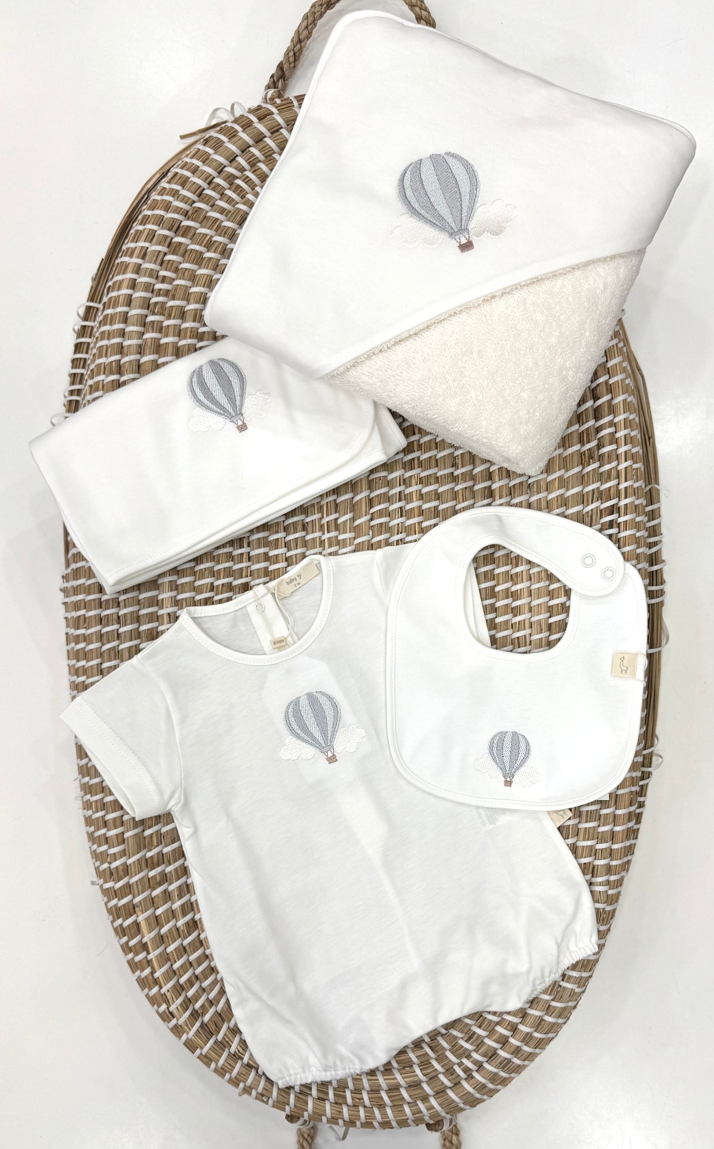 Pagliaccetto Mongolfiera bianco