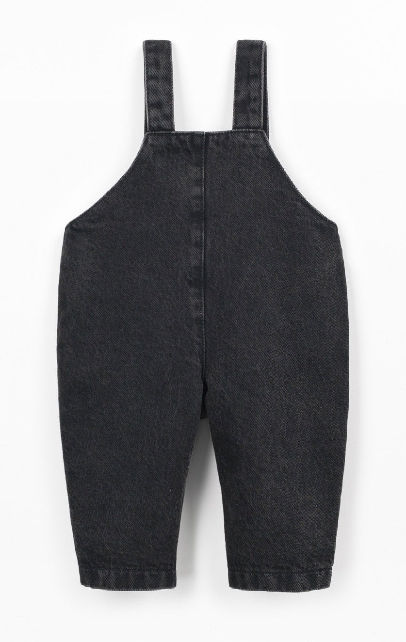 Salopette jeans PlayUp nero