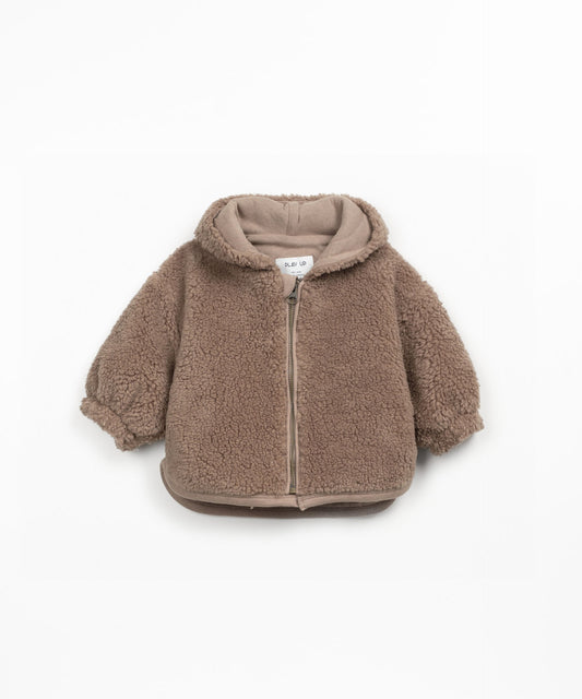 Giubbotto Teddy con zip