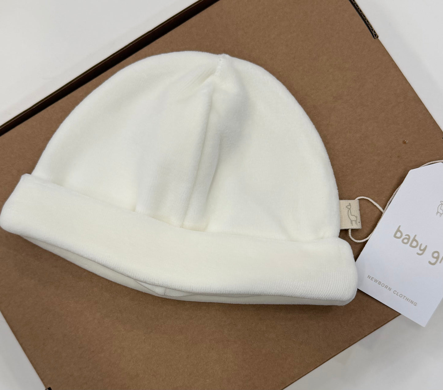 Cappellino ciniglia BabyGi panna