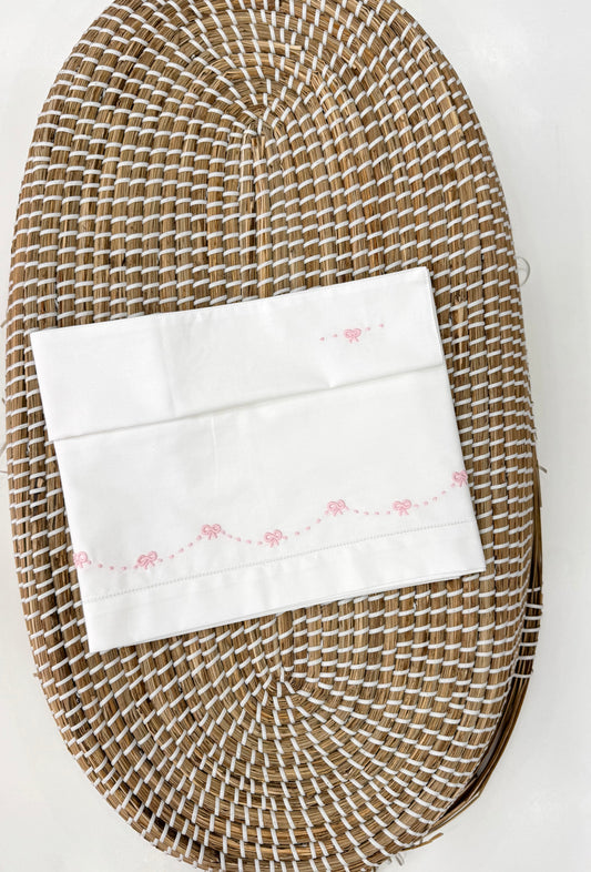Set lenzuola fiocco rosa