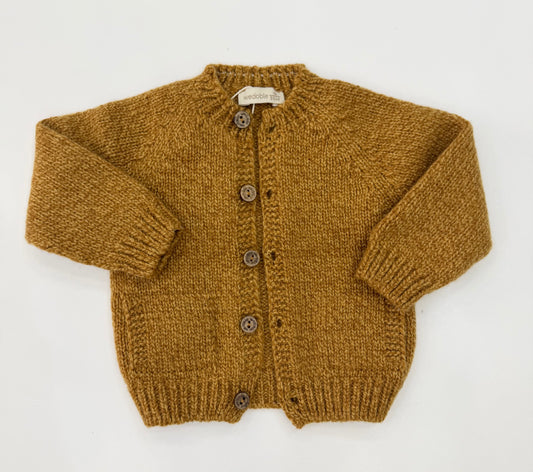 Cardigan wedoble senape