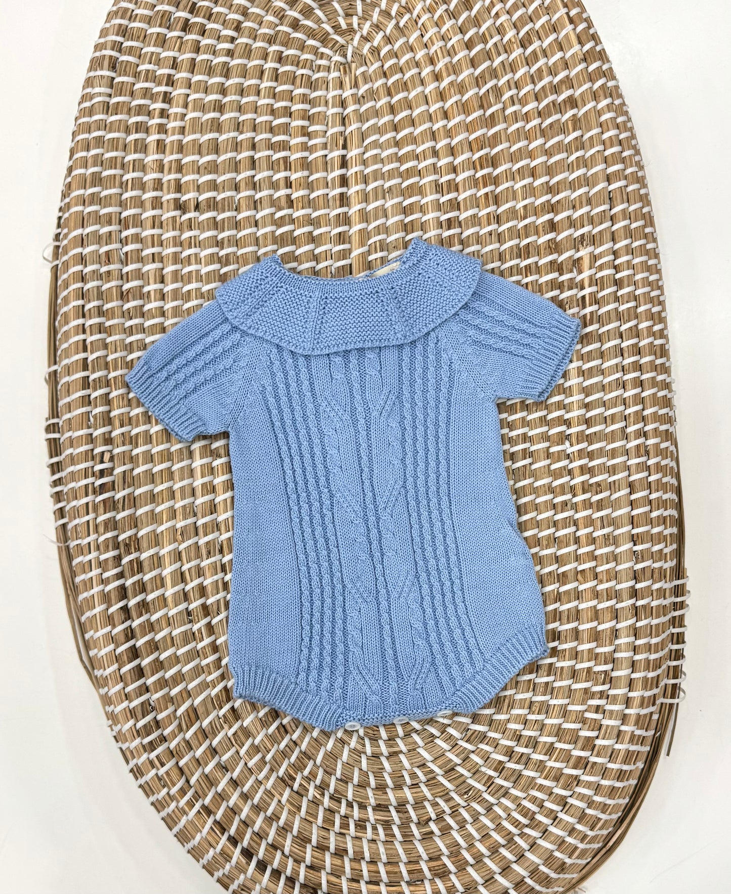 Pagliaccetto Treccia azzurro