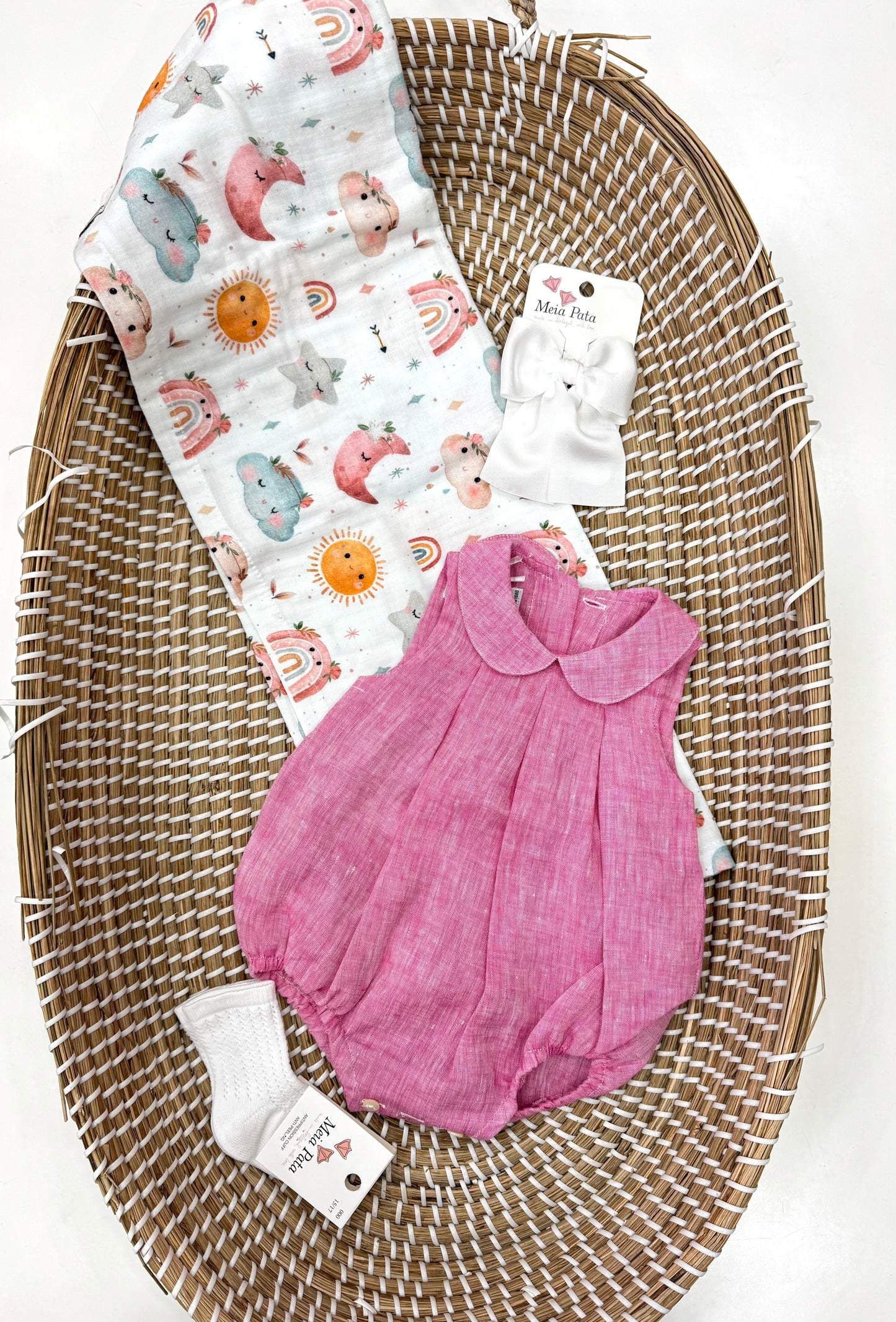 Pagliaccetto lino Pink