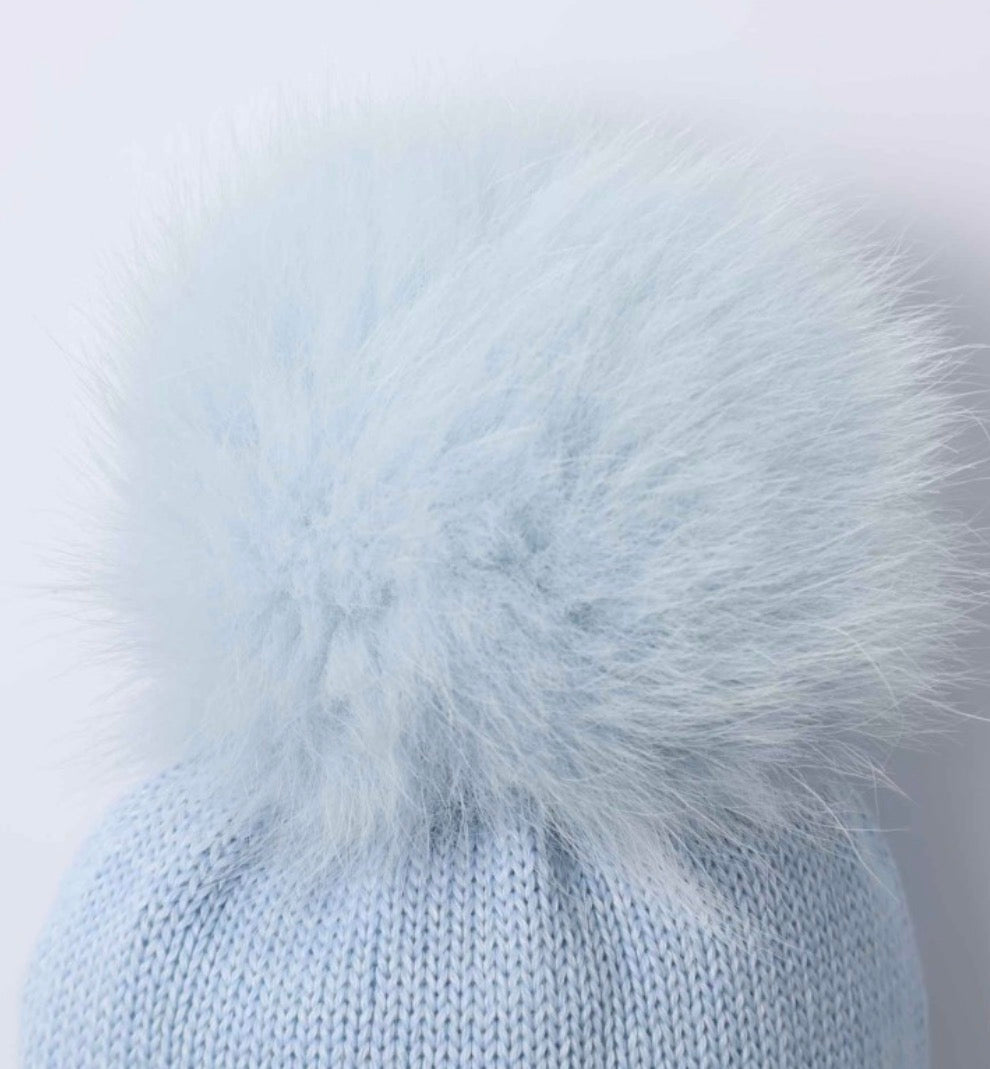 Cappello lana ponpom