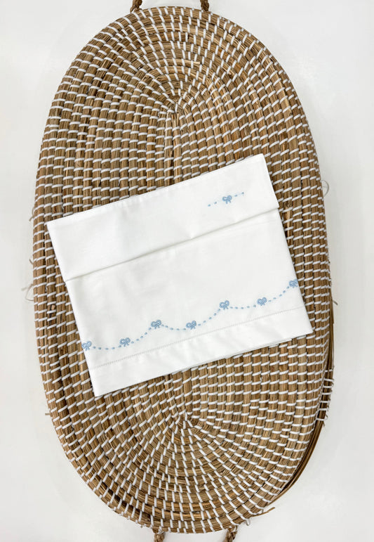 Set lenzuola fiocco celeste