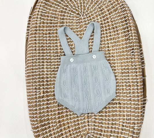 Salopette Ricamo Azul