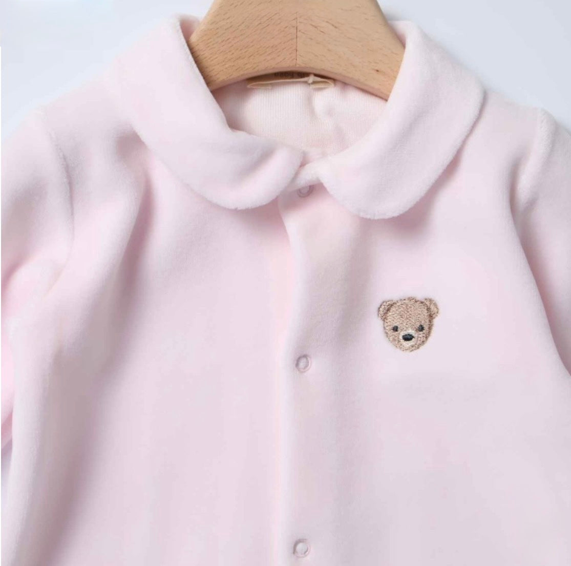 Tutina ricamo orsetto rosa