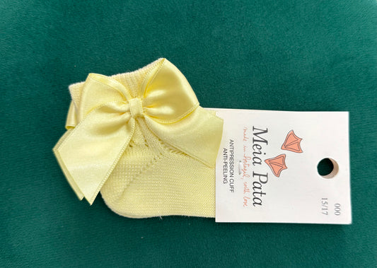 Calzini corti alla caviglia giallo