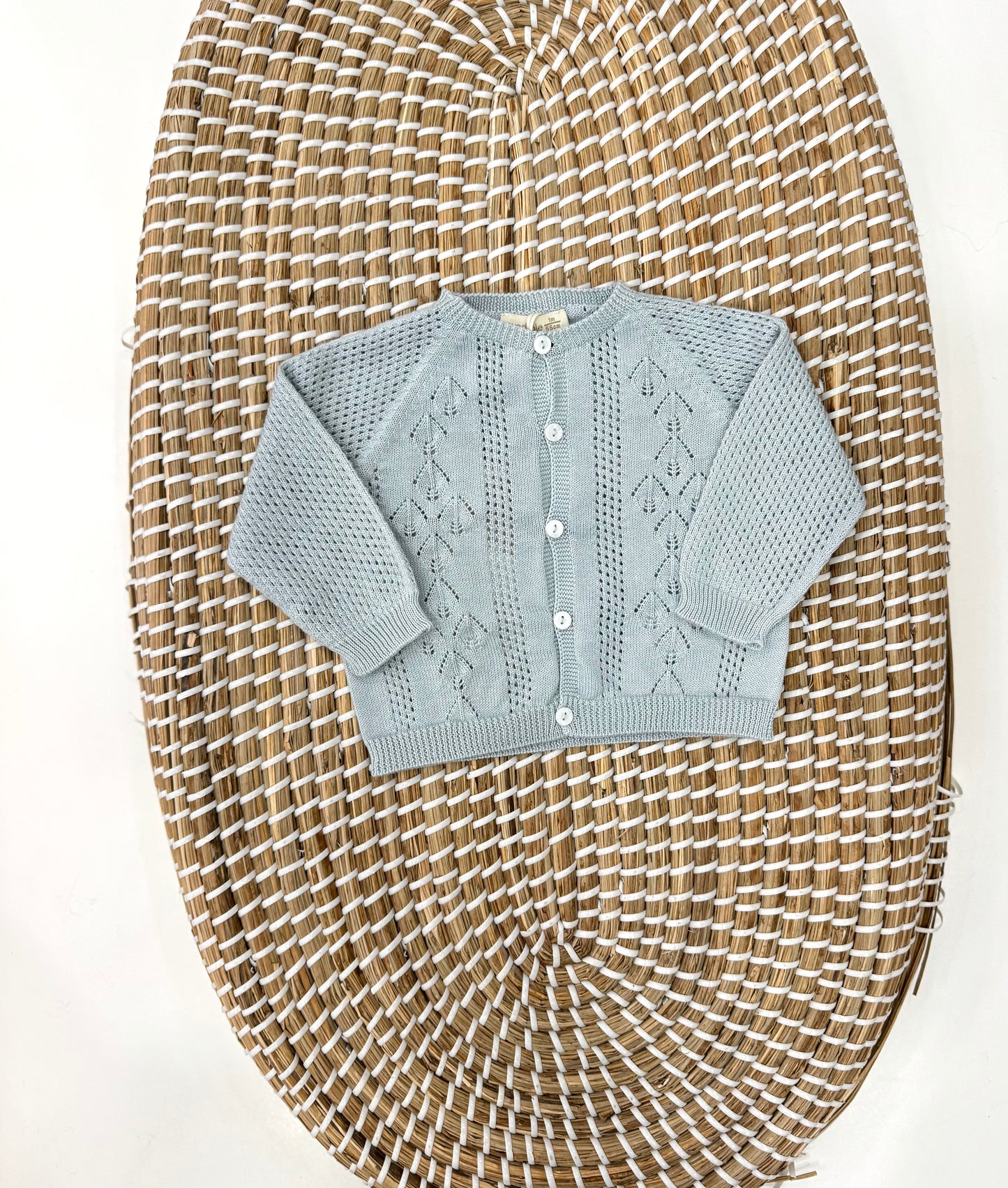 Cardigan Traforo Azul