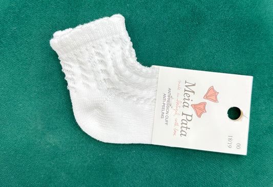 calzini corti alla caviglia bianco