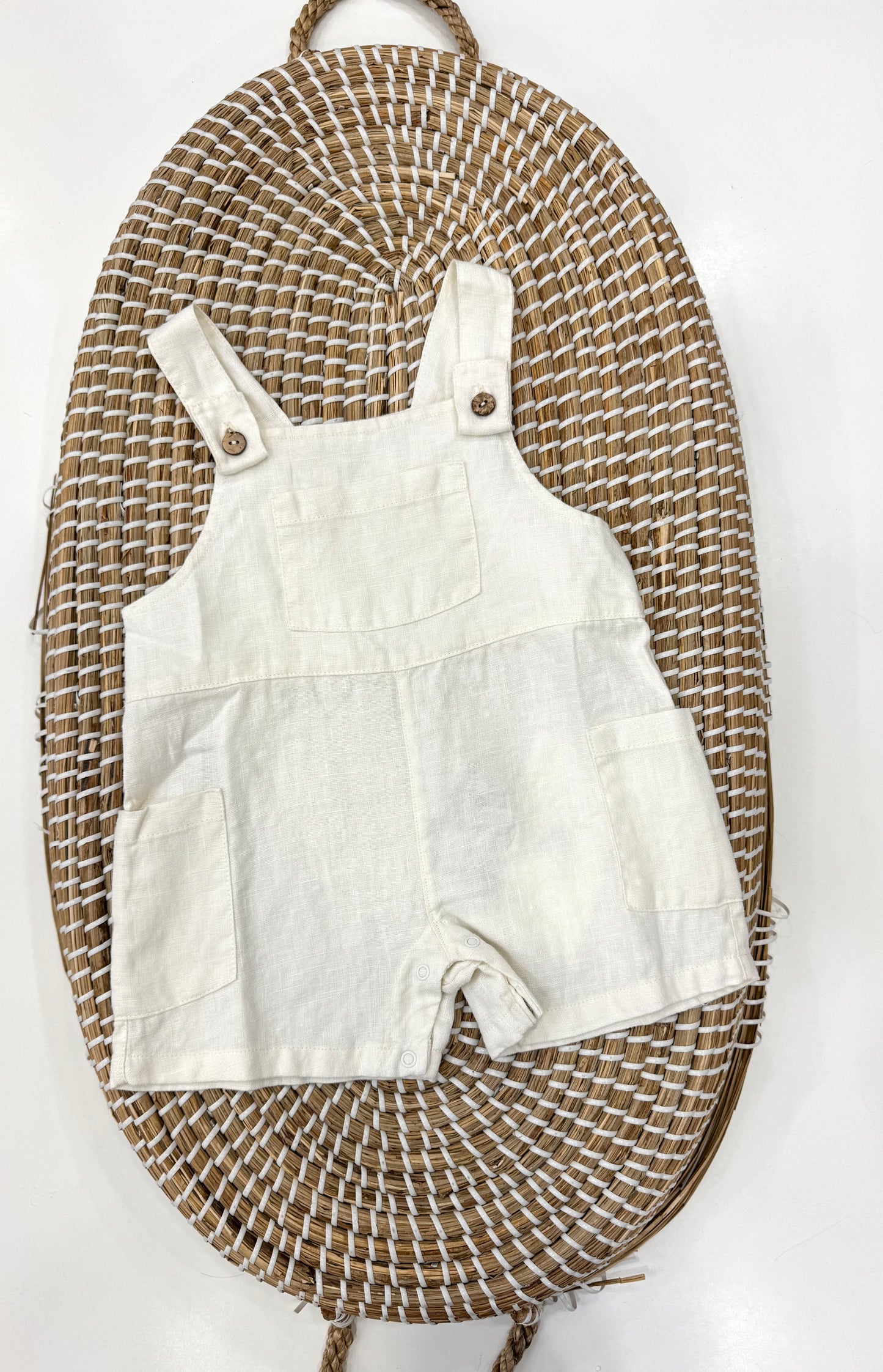 Salopette in Lino Panna Play up