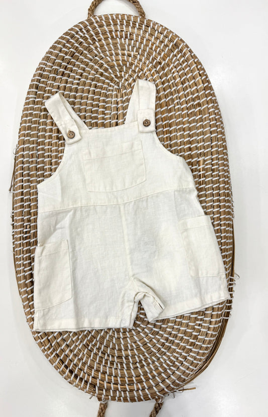 Salopette in Lino Panna