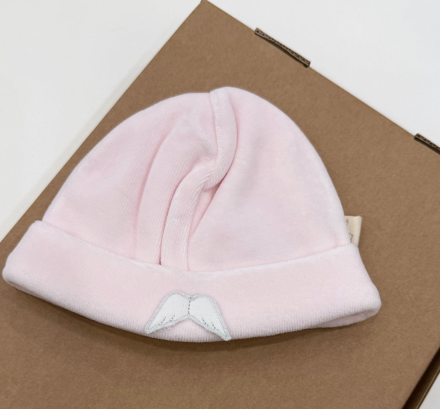 Cappellino ciniglia BabyGi rosa ali