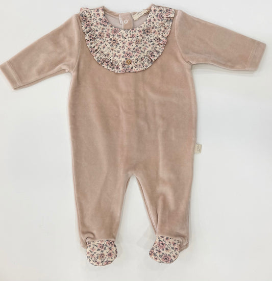 Tutina ciniglia BabyGi fiori