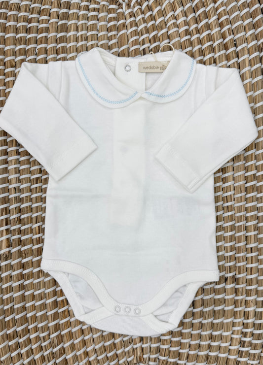 Body celeste/bianco Wedoble