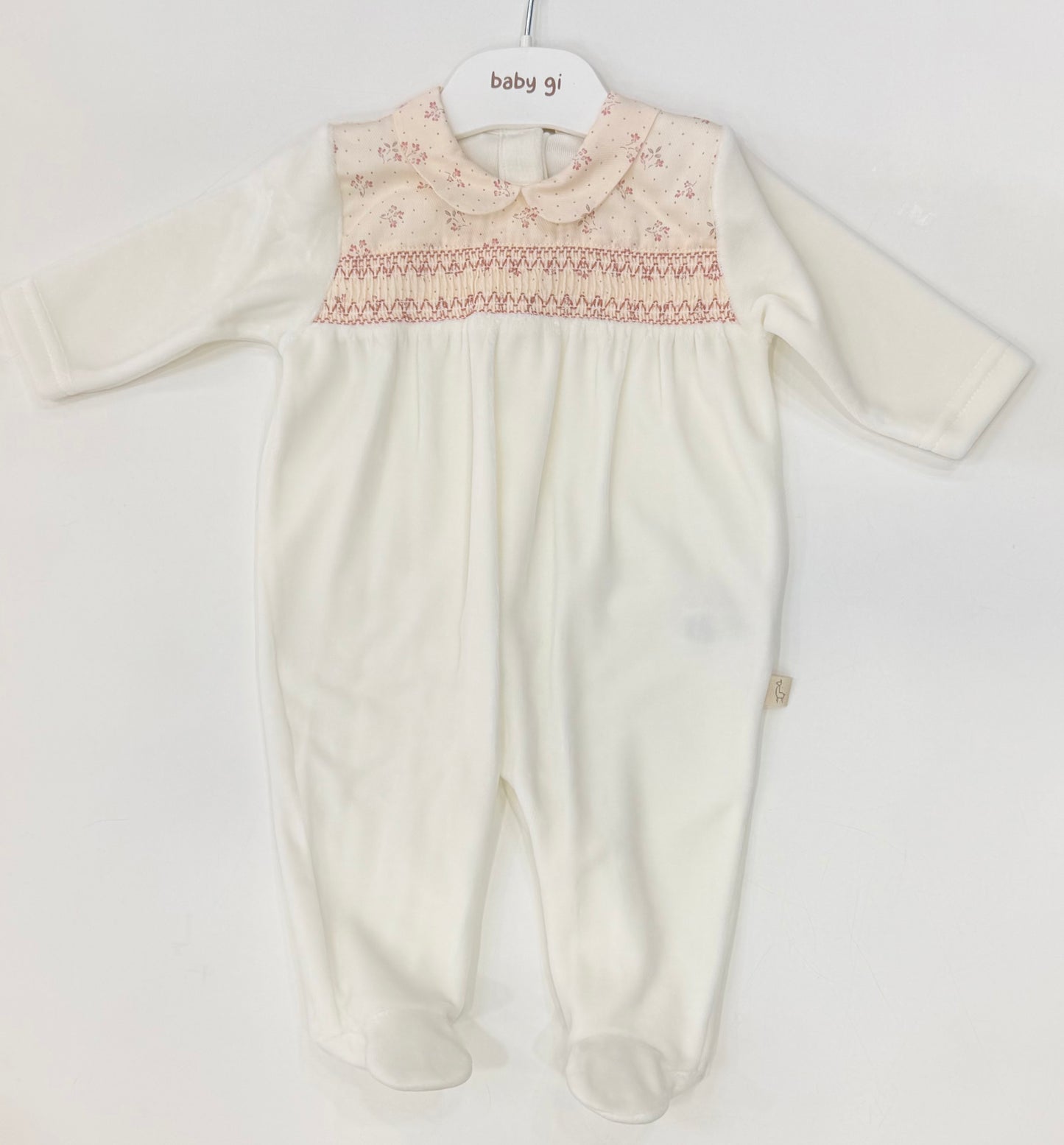Tutina ciniglia BabyGi punto smock