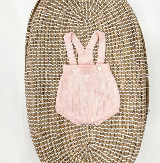 Salopette Ricamo Rosa