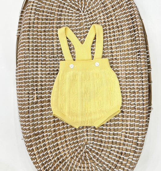 Salopette Ricamo Giallo