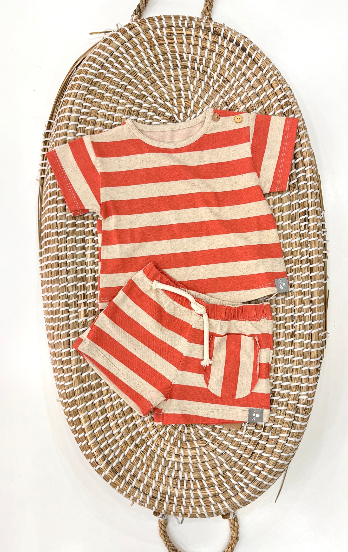 Completo righe Orange