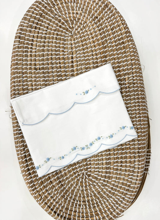 Set lenzuola rose ricamo