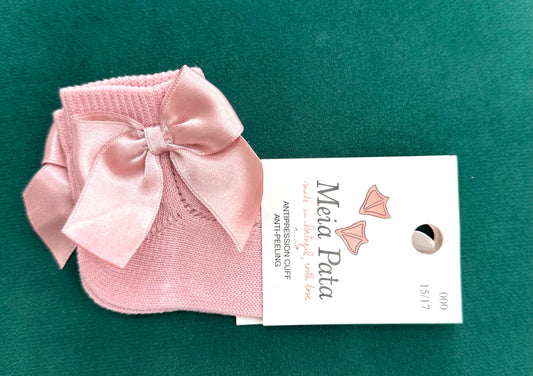 Calzini corti alla caviglia rosa antico