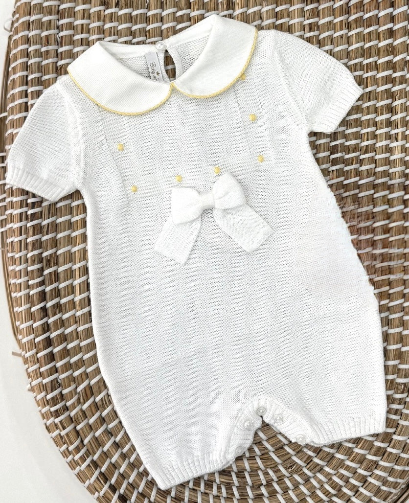 Pagliaccetto BabyLord bianco giallo