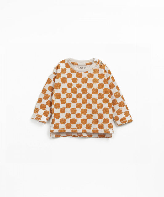 T-shirt a manica lunga scacchi