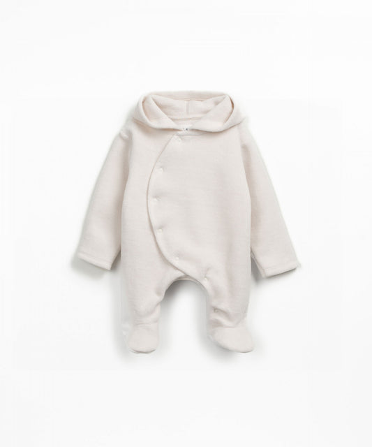 Tutina in pile con cappuccio
