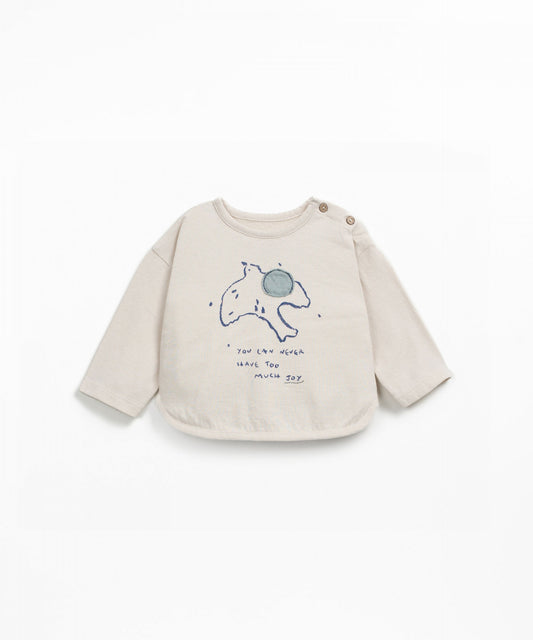 T-shirt con disegno sul davanti