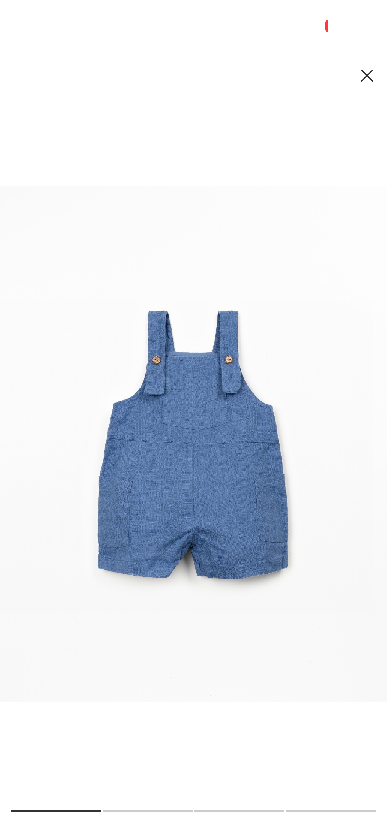Salopette in Lino Blu