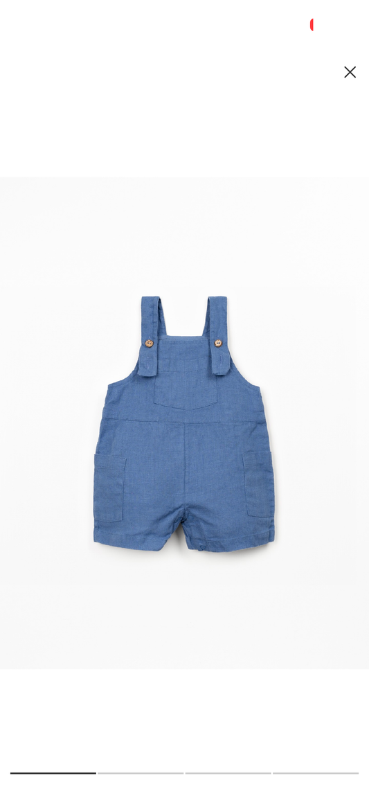 Salopette in Lino Blu