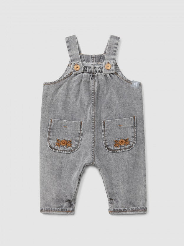 Salopette jeans Snug fiori