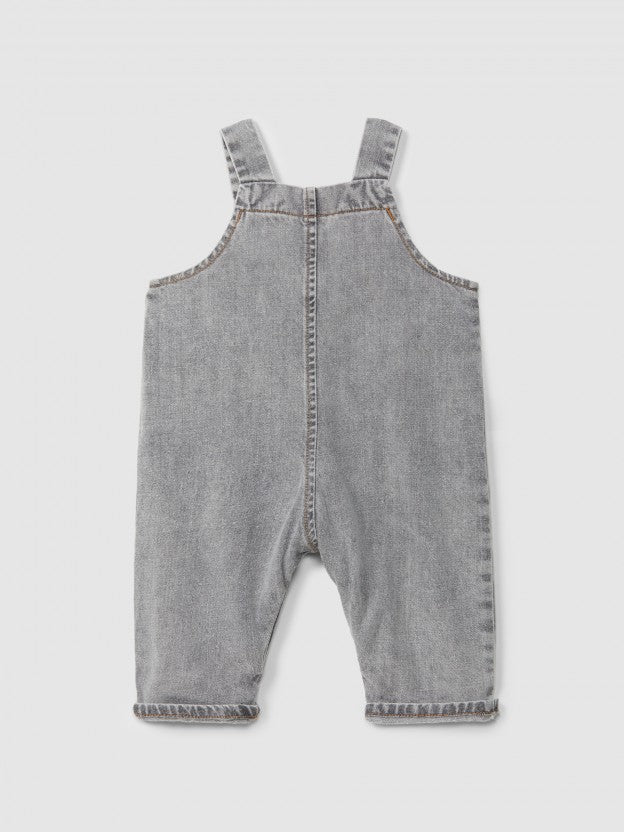 Salopette jeans Snug fiori