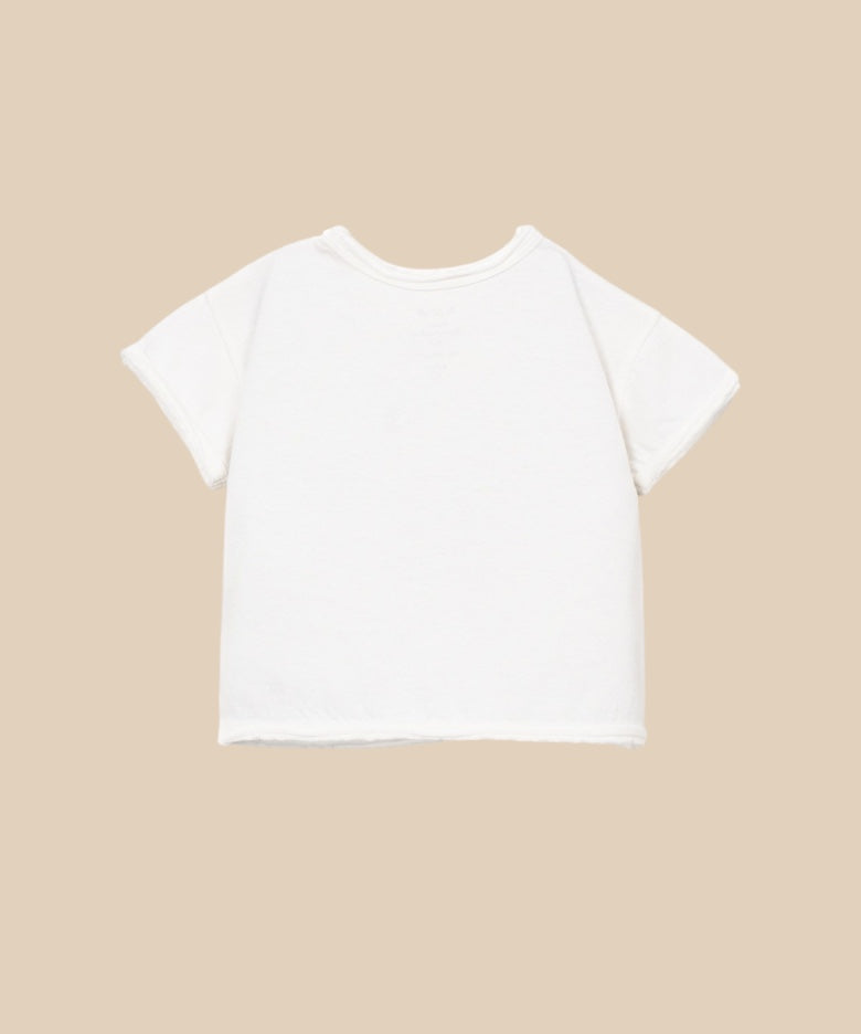 T-shirt stampa azzurra