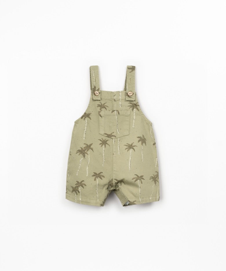 Salopette denim palme